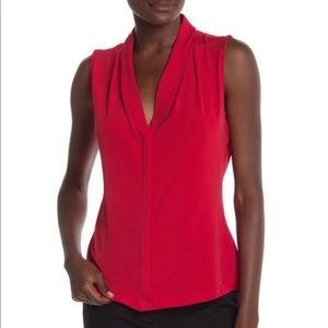 Red Calvin Klein top